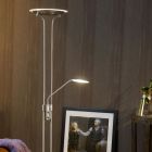 Chrom Leselampe Stehlampe Modern, Champion, 20W, 3000K LED