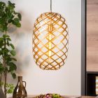 Goldene Pendelleuchte Modern, Wolfram