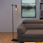 Schwarze Stehlampe Modern, Leanne, mit Schalter