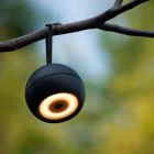 Schwarze aufladbare Wandleuchte Modern, Lunex, 2W, 3000K LED, IP54, mit Schalter