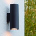 Schwarze Up down Wandleuchte Modern, Volantis, IP54