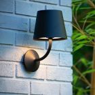 Schwarze Außenleuchte Modern, Justin, 7W, 3000K LED, IP65