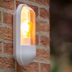 Weiße Außenleuchte Antik, Capsule, IP54