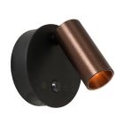 Braune aufladbare Wandleuchte Modern, Toni, 2W, 2700-4000K, mit Touch-Dimmer