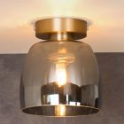 Goldene Deckenlampe Retro, Tyler, IP44