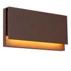 Rostfarbene Außenleuchte Modern, Lomar, 10W, 2700K LED, IP54