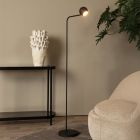 Schwarze aufladbare Stehlampe Modern, Comet, 3W, 2700K LED, mit Touch-Dimmer