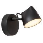 Schwarze Wandleuchte Landhaus, Milne, 6W, 2700K LED, mit Touch-Dimmer