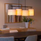 Beige Pendelleuchte Landhaus, Maya