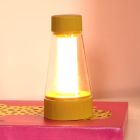 Gelbe aufladbare Außen Tischlampe Modern, Lorali, 1,2W, 2700K LED, IP44, mit Touch-Dimmer