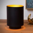 Goldene Tischleuchte Modern, Suzy, mit Schalter