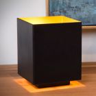 Goldene Tischleuchte Modern, Suzy, mit Schalter