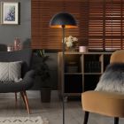 Schwarze Stehlampe Modern, Siemon, mit Schalter