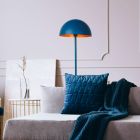 Blaue Stehlampe Modern, Siemon, mit Schalter