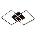 Schwarze Deckenlampe Modern, Arianne, 23W, White Switch LED