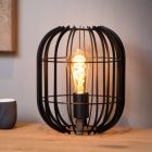 Schwarze Tischleuchte Modern, Reda, mit Schalter