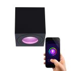 Moderne Smart Deckenleuchte Schwarz, Alion, IP44, 4,5W, RGBW