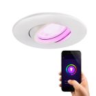 Moderne Smart Einbaustrahler Weiß, Jill, IP65, 4,5W, RGBW