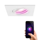 Moderne Smart Einbaustrahler Weiß, Jill, IP65, 4,5W, RGBW