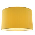 Ockergelbe Deckenleuchte mit Linienmotiv