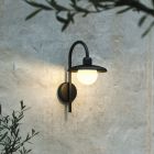 Schwarze Außenleuchte Antik, Berlo, IP44