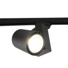 Schwarzer Bisolux Master B Schienensystem Lampe, Philips Treiber, 4000k, 30W, 15 Grad