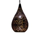 Schwarze Pendelleuchte Orientalisch, Zina