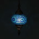 Blaue Mosaik Pendelleuchte Orientalisch, Aicha
