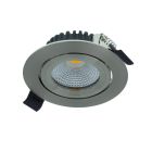 Silberne Downlight Aluminium, Wimke, 5W, 2700K LED, IP44