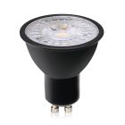 Dimmbare GU10 LED-Lampe Antonie, Schwarz, 3W, 4000K