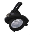 Schwarze Downlight Aluminium, Shanaya, 30W, White Switch LED