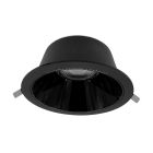 Schwarze Downlight Aluminium, Maud, 16W, White Switch LED, IP22