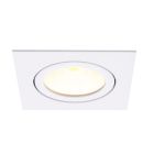 Weiße Einbaustrahler Aluminium, Laom, 6W, 2700K LED, IP22