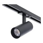 Schwarze 1 phase Schienen Lampe Aluminium, Enno, 10W, White Switch LED