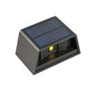Schwarze Solar Außen Wandleuchte Kunststoff, Shira, 3W, 2700K LED, IP65