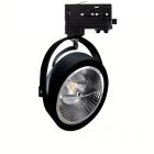 Schwarzer 3-Phasen-LED-Schienenstrahler Tirsa, 12W, Dim-to-Warm, Pro
