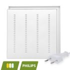 LED-Panel mit Lamellen 60x60 mm - 30 W - weißer Schalter - UGR <16