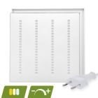 LED-Panel mit Lamellen 60x60 mm - 30 W - weißer Schalter - dimmbar - UGR <16