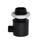 Schwarze Zugentlastungen, Kunststoff