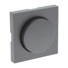 Q-Link S-Line Zentralplatte mit Knopfdimmer, Schwarz / Anthrazit