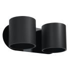 Aluminium Up down Wandleuchte Schwarz, Amely