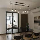 Stahl Pendelleuchte Schwarz, Lauraine