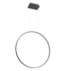 Aluminium Pendelleuchte Schwarz, Ringo, 50W, 3000K LED