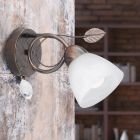 Rostfarbene Wandleuchte Antik, Astrid