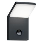 Anthrazit Außen Wandleuchte mit Bewegungsmelder Modern, Solana, 9W, 3000K LED, IP54