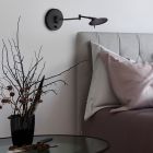 Schwarze Wandleuchte Modern, Sinbad, 8W, 3000K LED