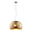 Chrom Pendelleuchte Halbkugel Modern, Nuhad