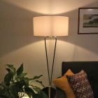 Messing Stehlampe Antik, Lola, mit Schalter