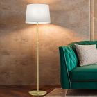 Messing Stehlampe Antik, Niva, mit Zugschalter