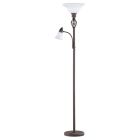 Rostfarbene Stehlampe Antik, Eleonora, mit Schalter